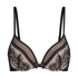 Malika Padded Underwired push-up Bra, Black