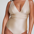Luxe Shaping Swimsuit, Beige