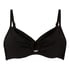 Luxe Non-Padded Underwired Bikini Top, Black