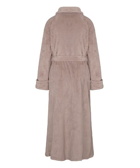 Soft Fleece Bathrobe, Beige