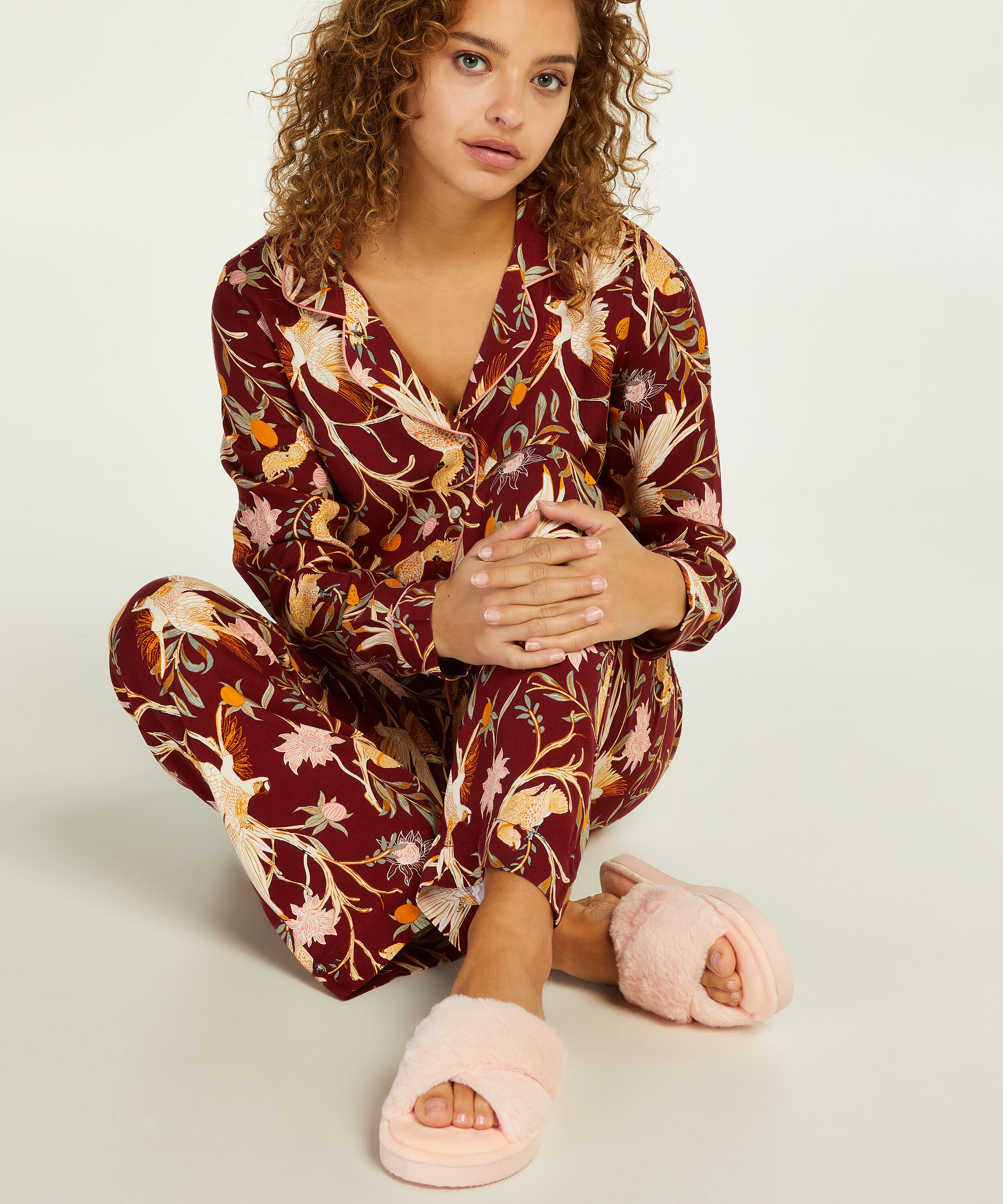 Fake Fur Slippers, Pink