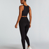 HKMX Crossed High Waisted Leggings, Black