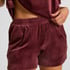 Velvet Pocket shorts, Red