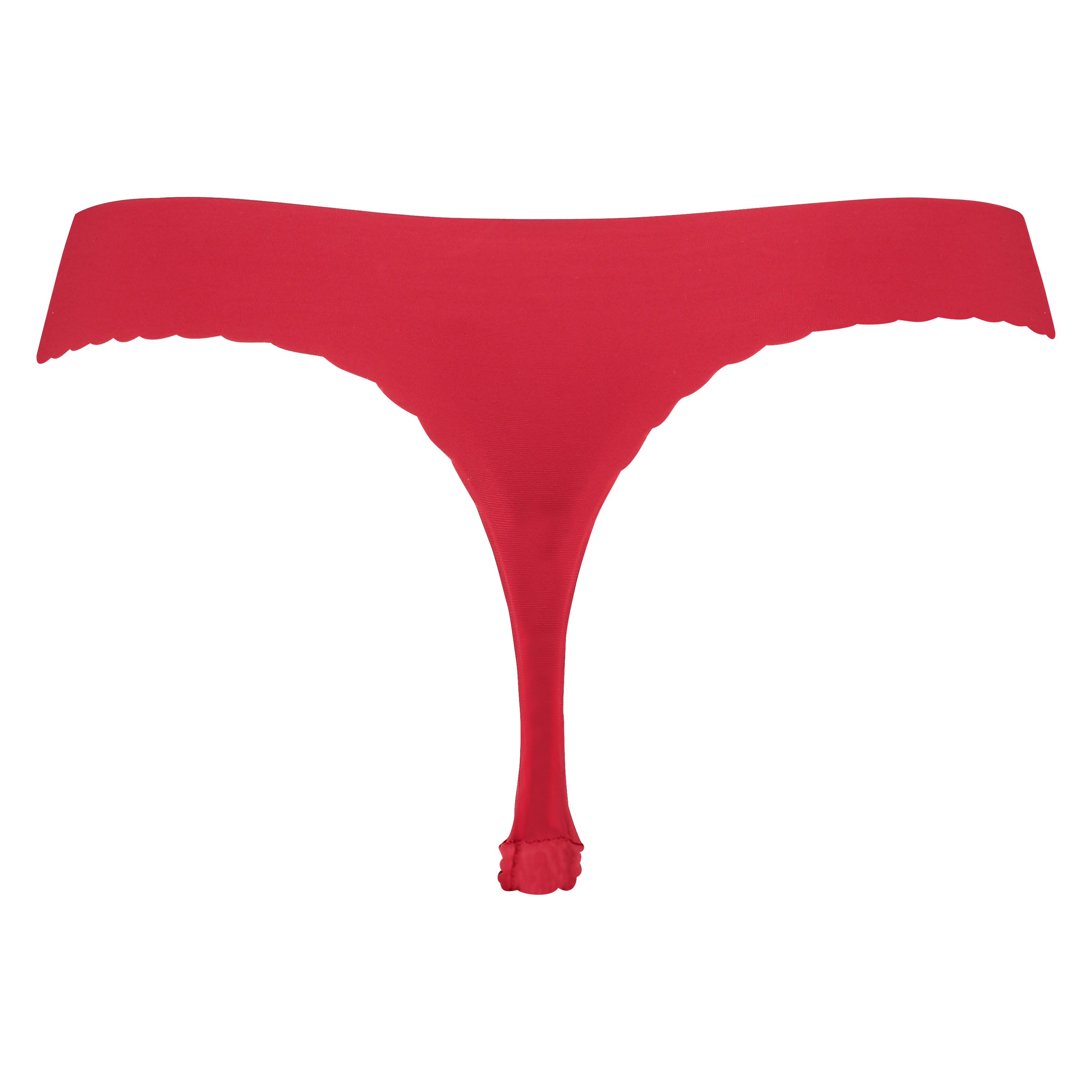 Thong invisible scalloped, Red, main