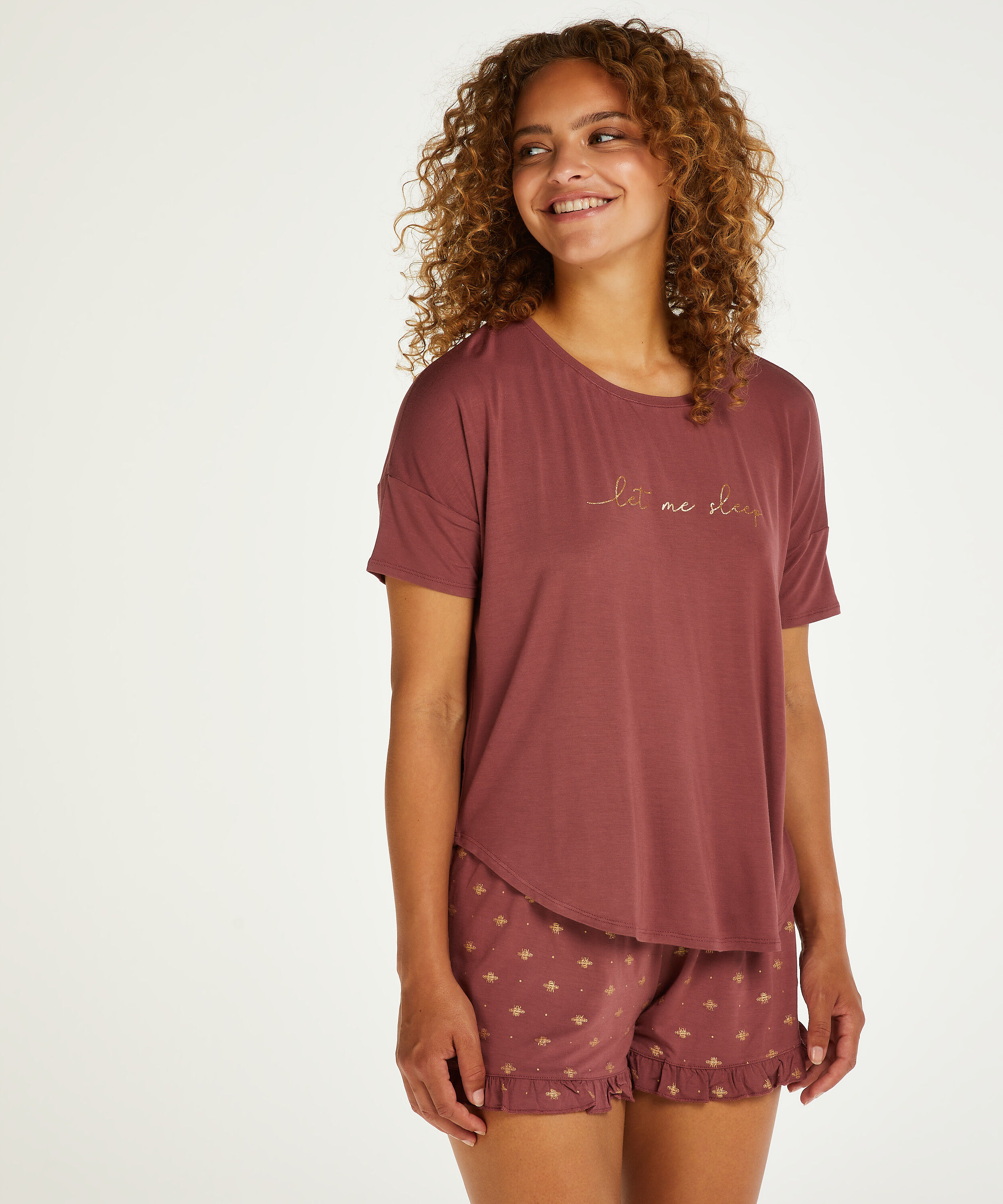 Short Pyjama Set, Pink