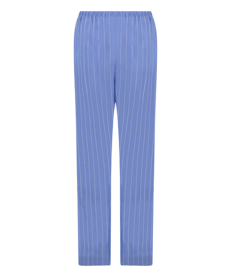 Pant Woven Cotton Stripe, Blue