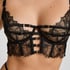 Non-Padded Underwired Longline Bra Bea, Black