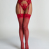 Private Stockings Fishnet, Red
