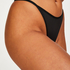 Kaiden High Leg Thong, Black