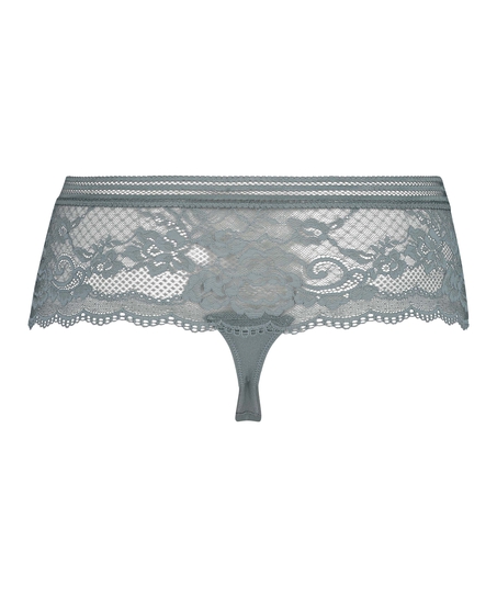 Loredana High Thong Boxers, Gray