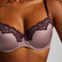 Lace & Shine Padded Underwired Bra, Purple