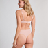 Deep-V Padded Underwired Push-Up Bra, Beige