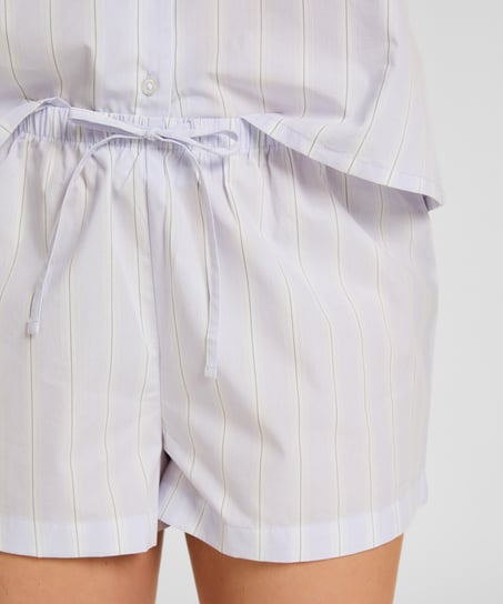 Striped Short Cotton, Purple