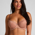 Marine Padded Underwired Bra, Brown