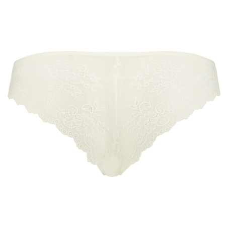 Invisible Lace Back Brazilian, White