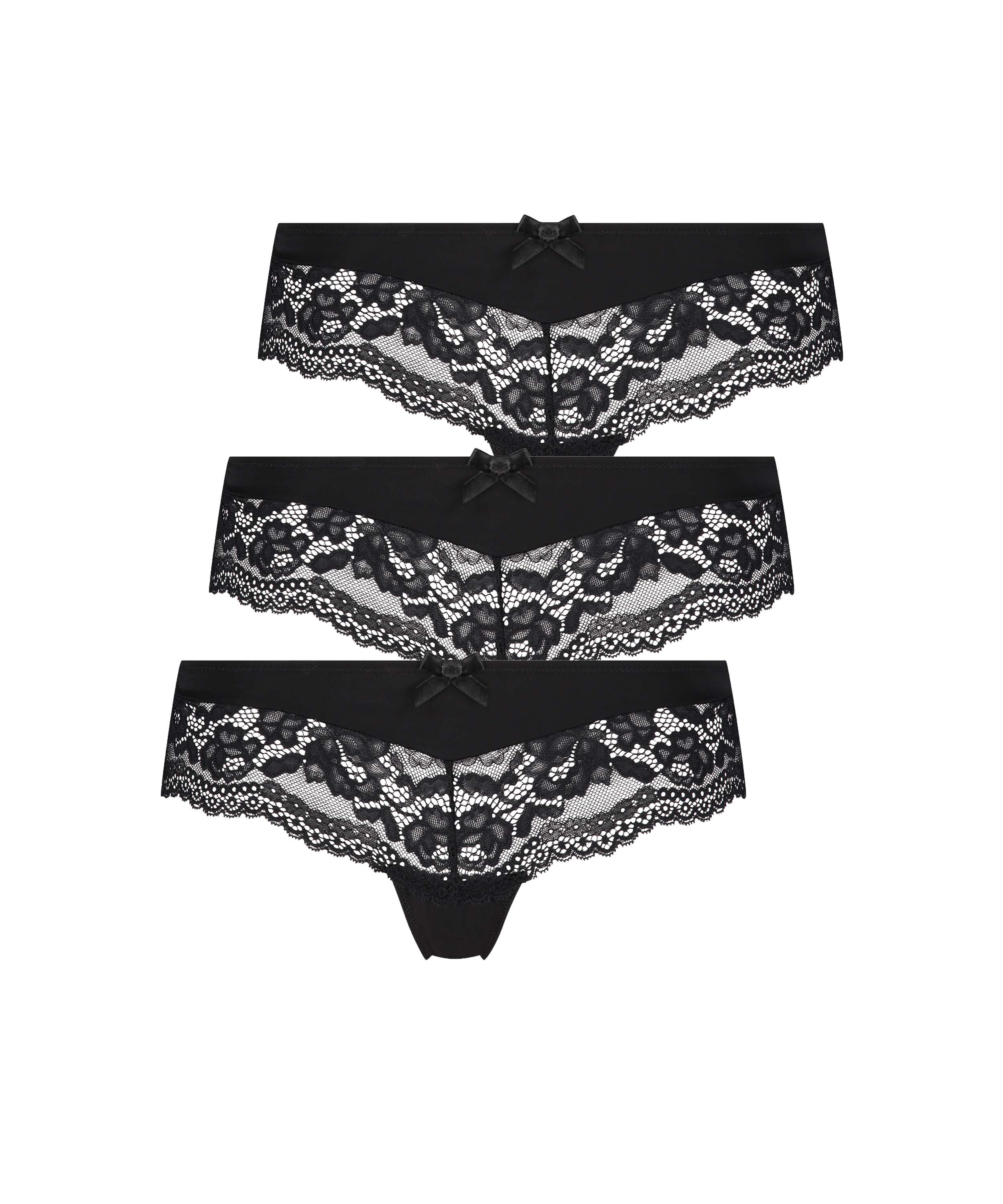 3-pack Brazilian shorts Valencia, Black, main