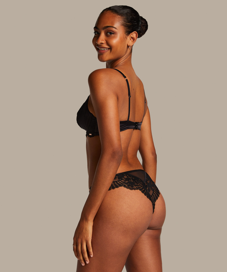 Almendra Non-Padded Underwired Bra, Black