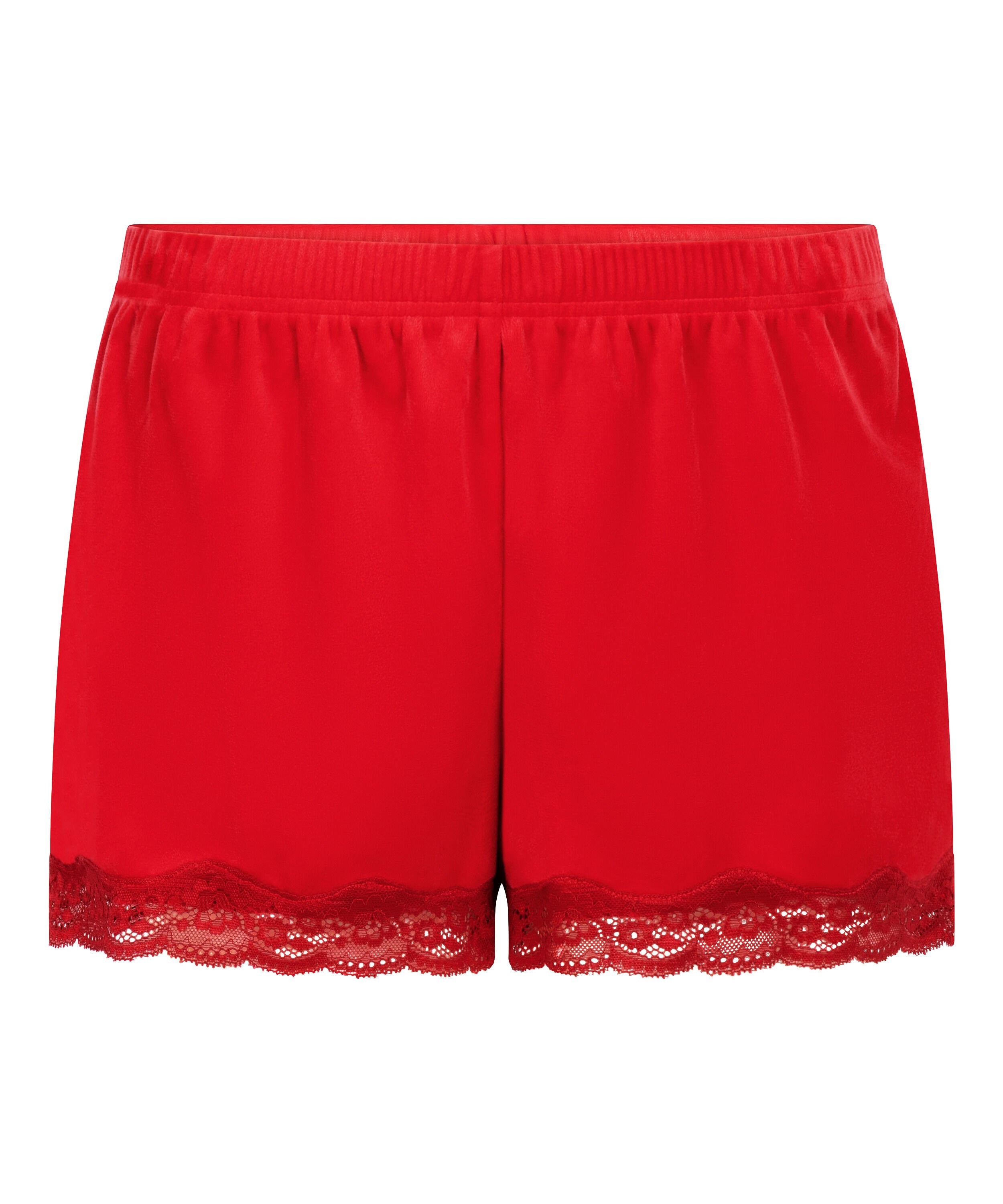 Short Velours Lace, Red