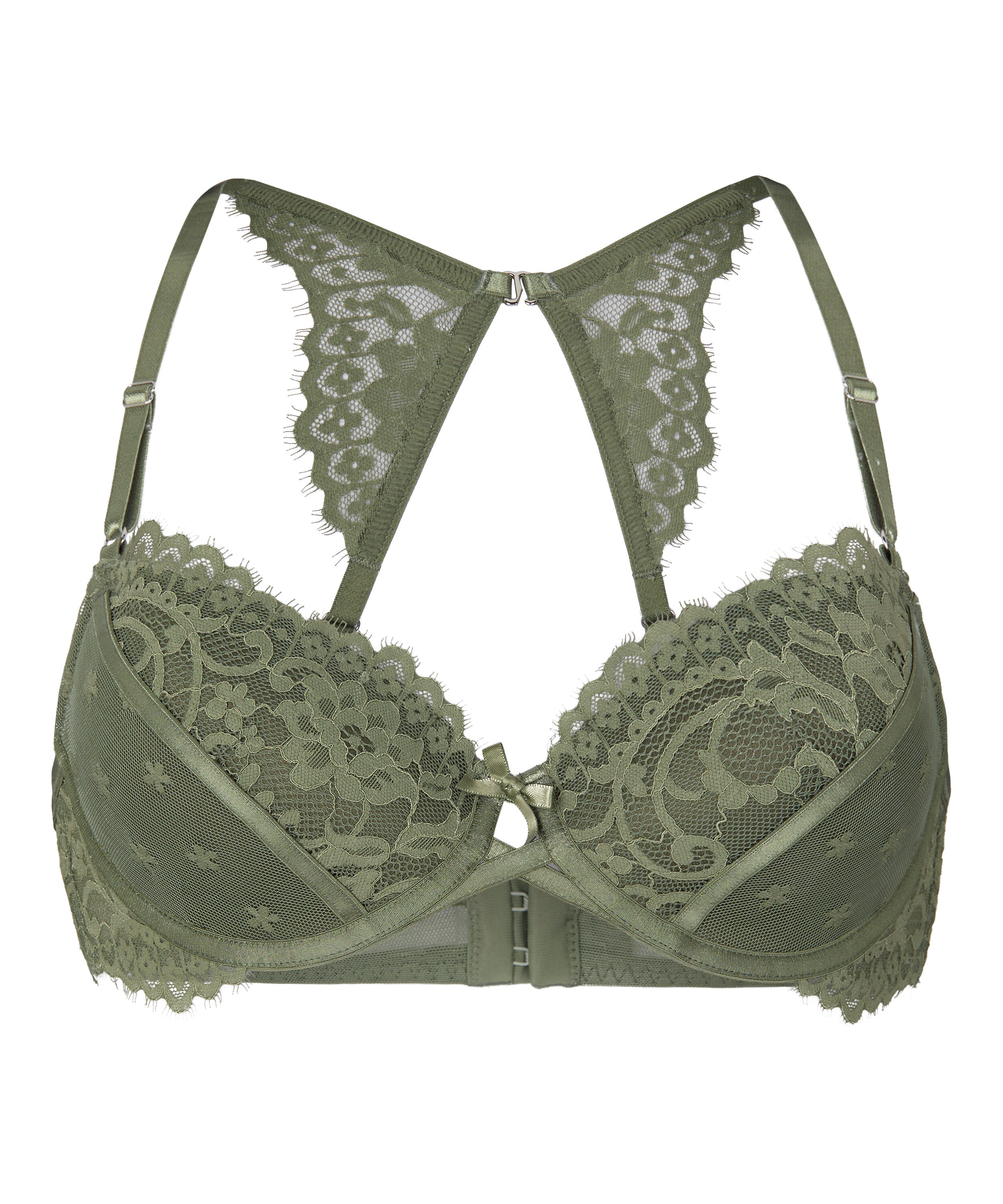 Padded Underwired Bra Valora, Green
