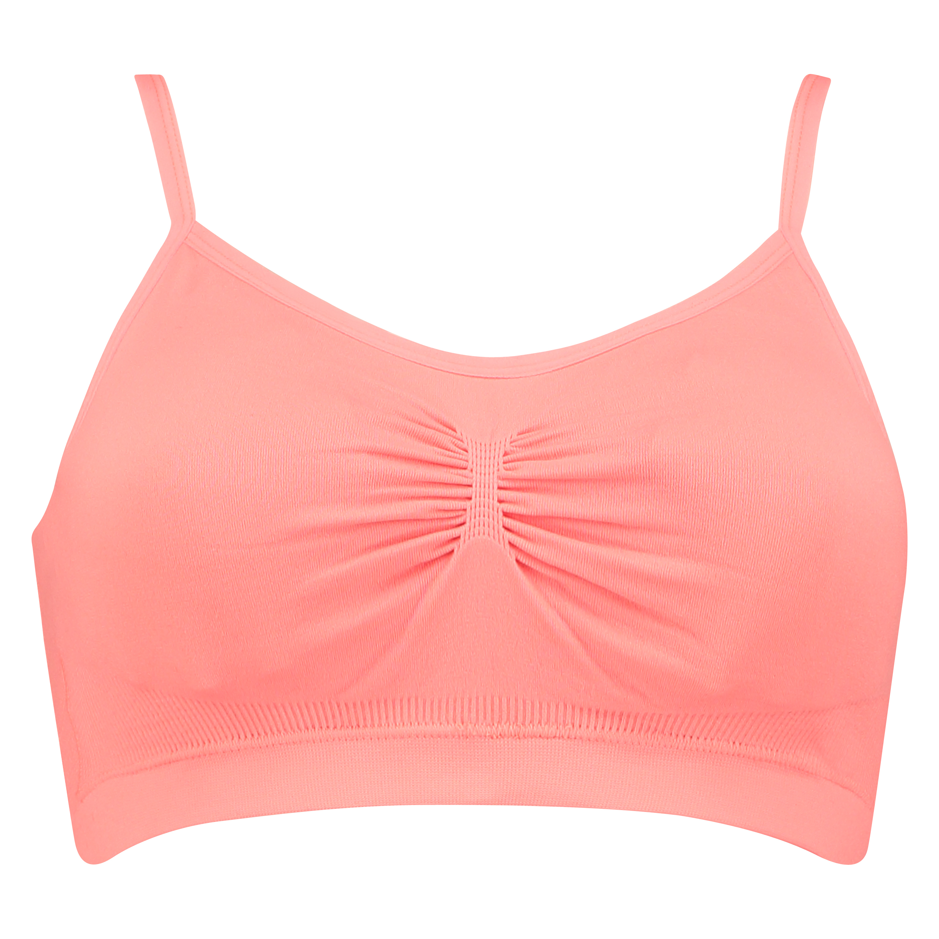 Seamless strappy top, Pink, main