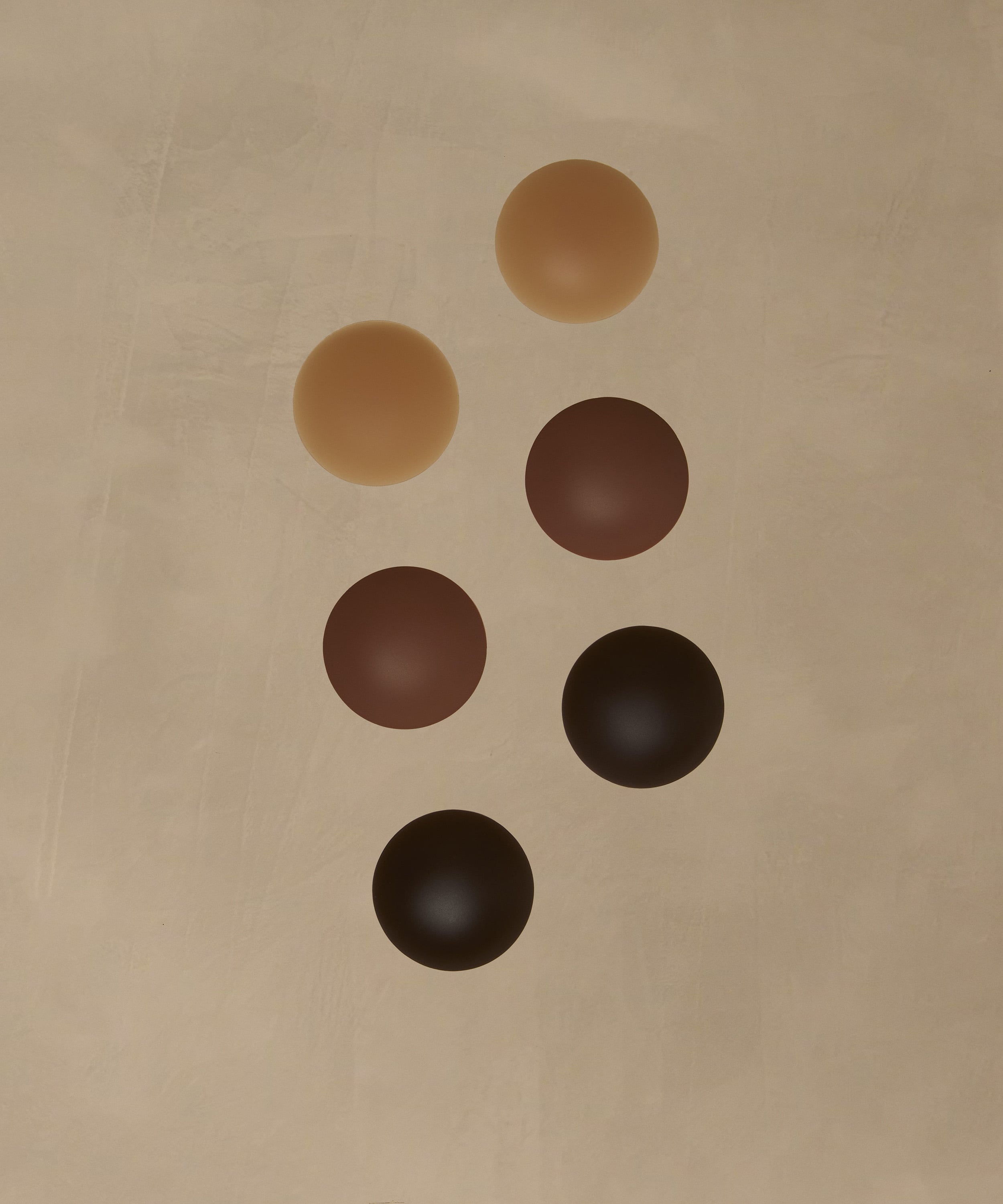 Silicone nipple covers, Brown, main