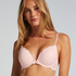 Teddy Padded Push-Up Underwired Bra, Pink