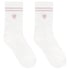 Cotton Crew Socks, White