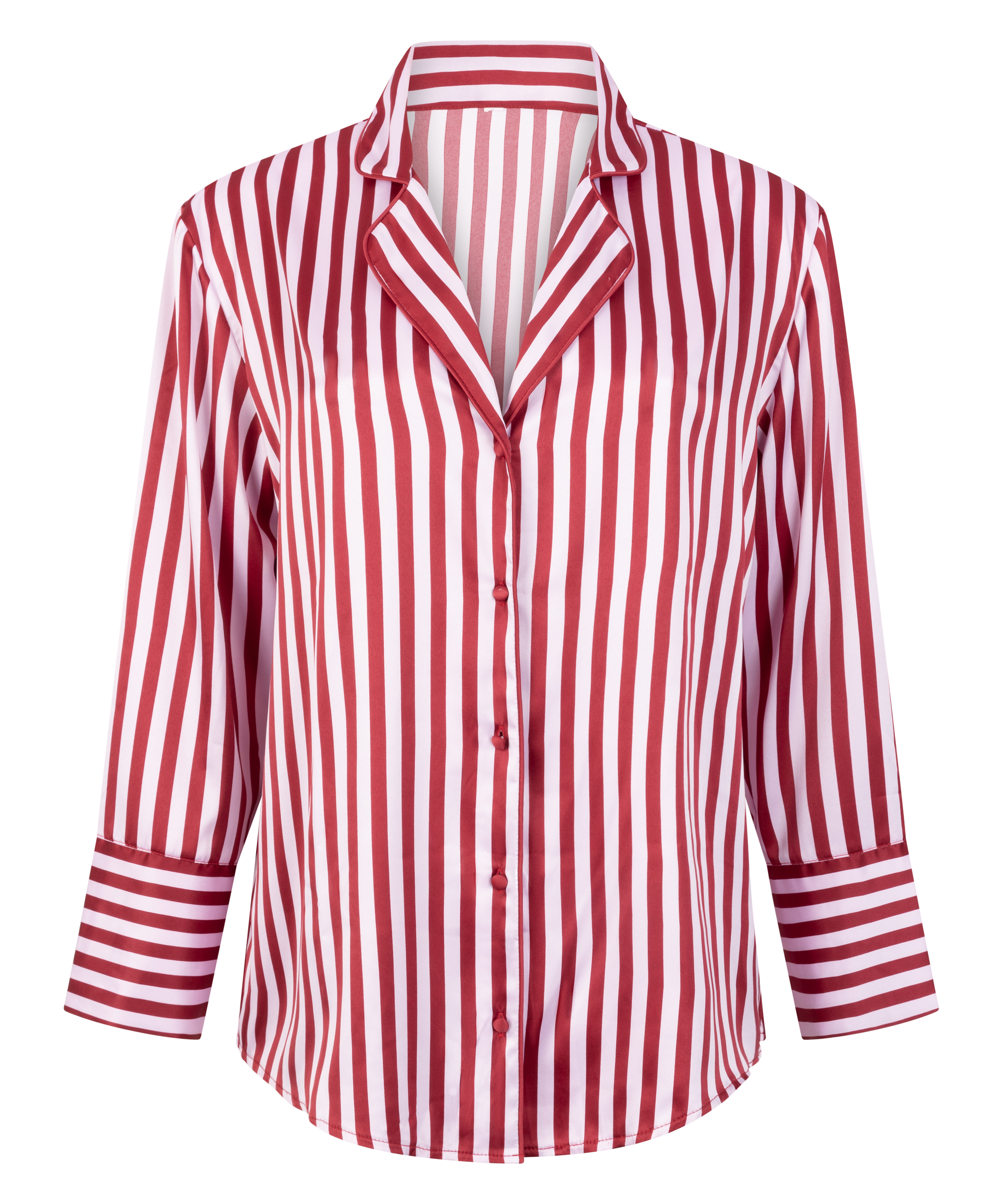 Satin Long-Sleeved Jacket, Pink, main