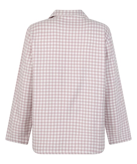 Essentials Flannel Pyjama Top, Purple