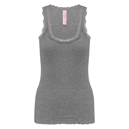 Top rib Cami lace, Gray