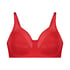 Nina Non-Padded Underwired Minimizer Bra, Red