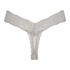 Cotton extra low thong, Gray