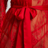 Long Allover Lace Kimono, Red