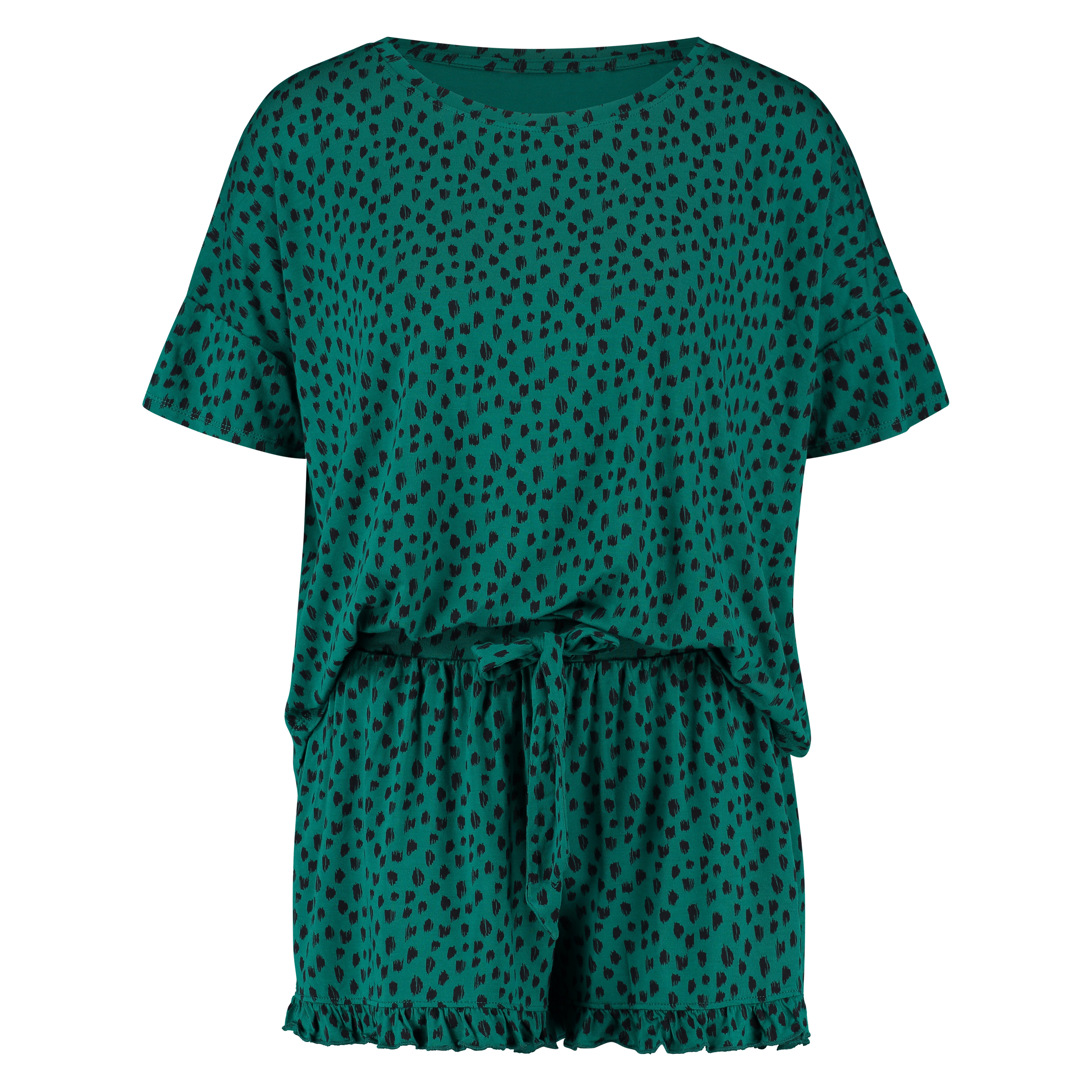 Short pyjama set, Green, main