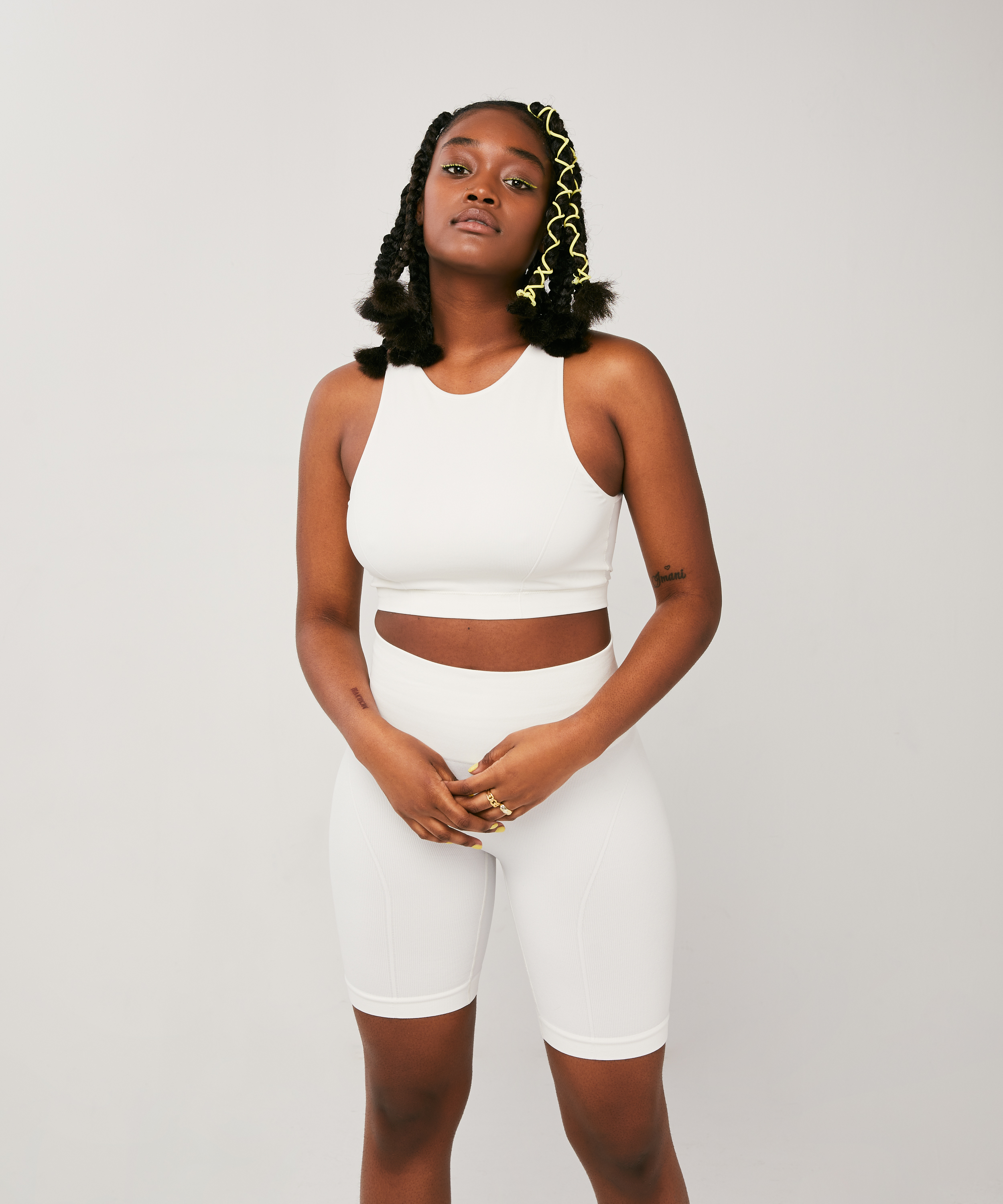 Bae Cycling Shorts, White, main