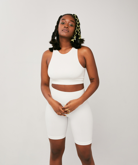 Bae Cycling Shorts, White