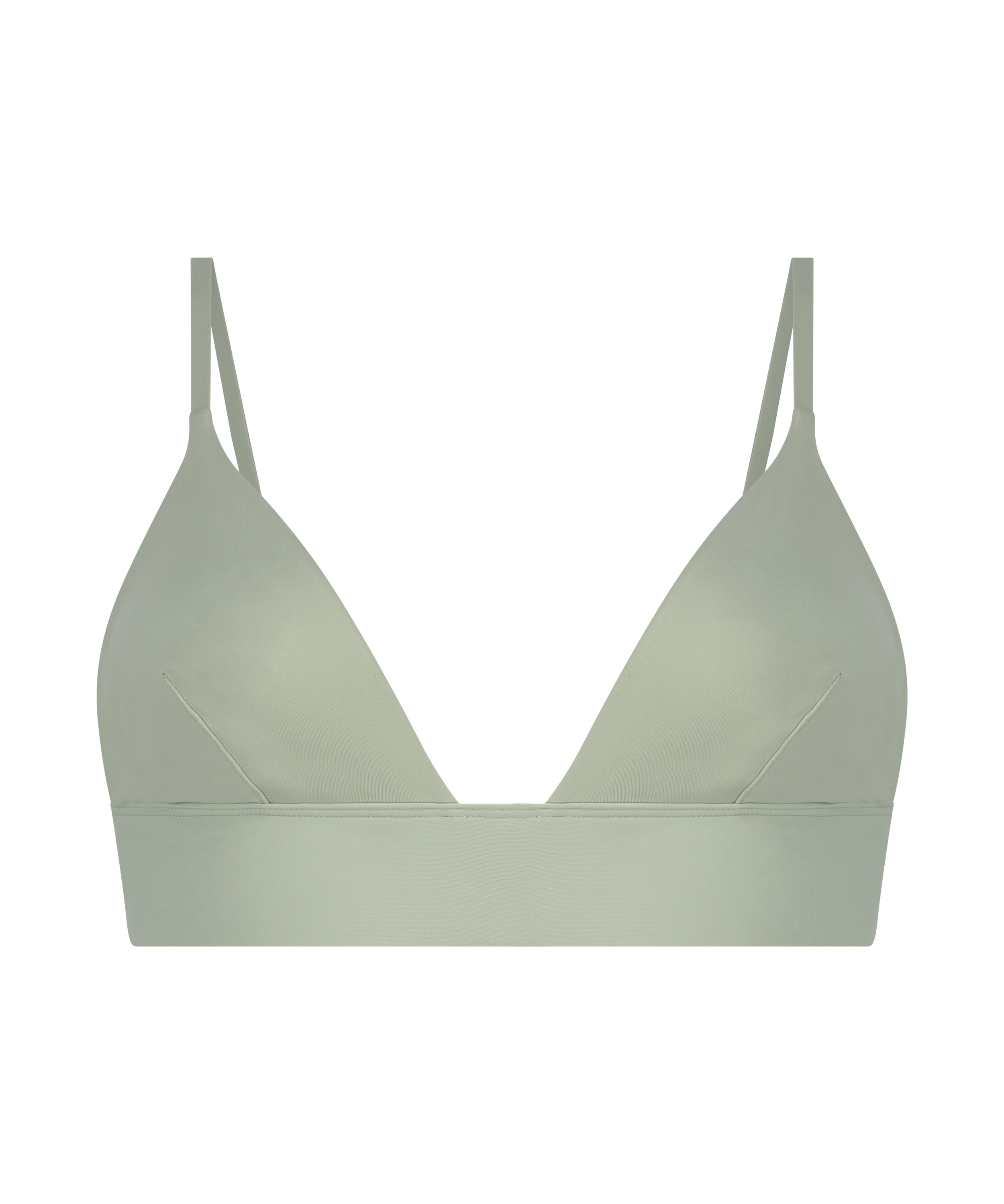 Smooth Triangle Bralette, Green, main