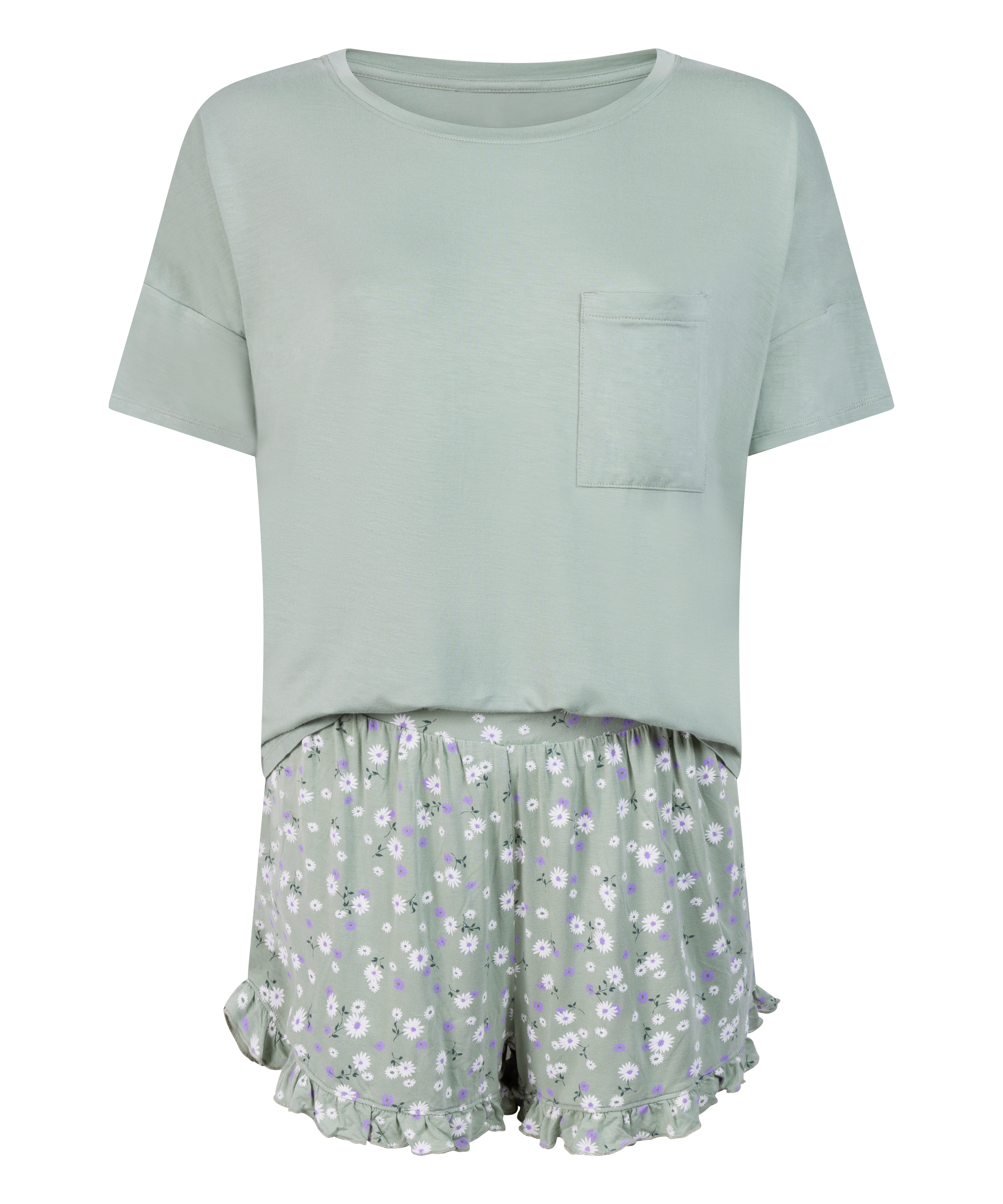 Short Pyjama Set, Green, main