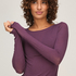 super soft Boatneck shirt with Cashmere, Purple