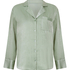 Ayla Satin Long-Sleeved Jacket, Green
