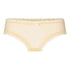 V-shaped Brazilian knickers mesh, Yellow