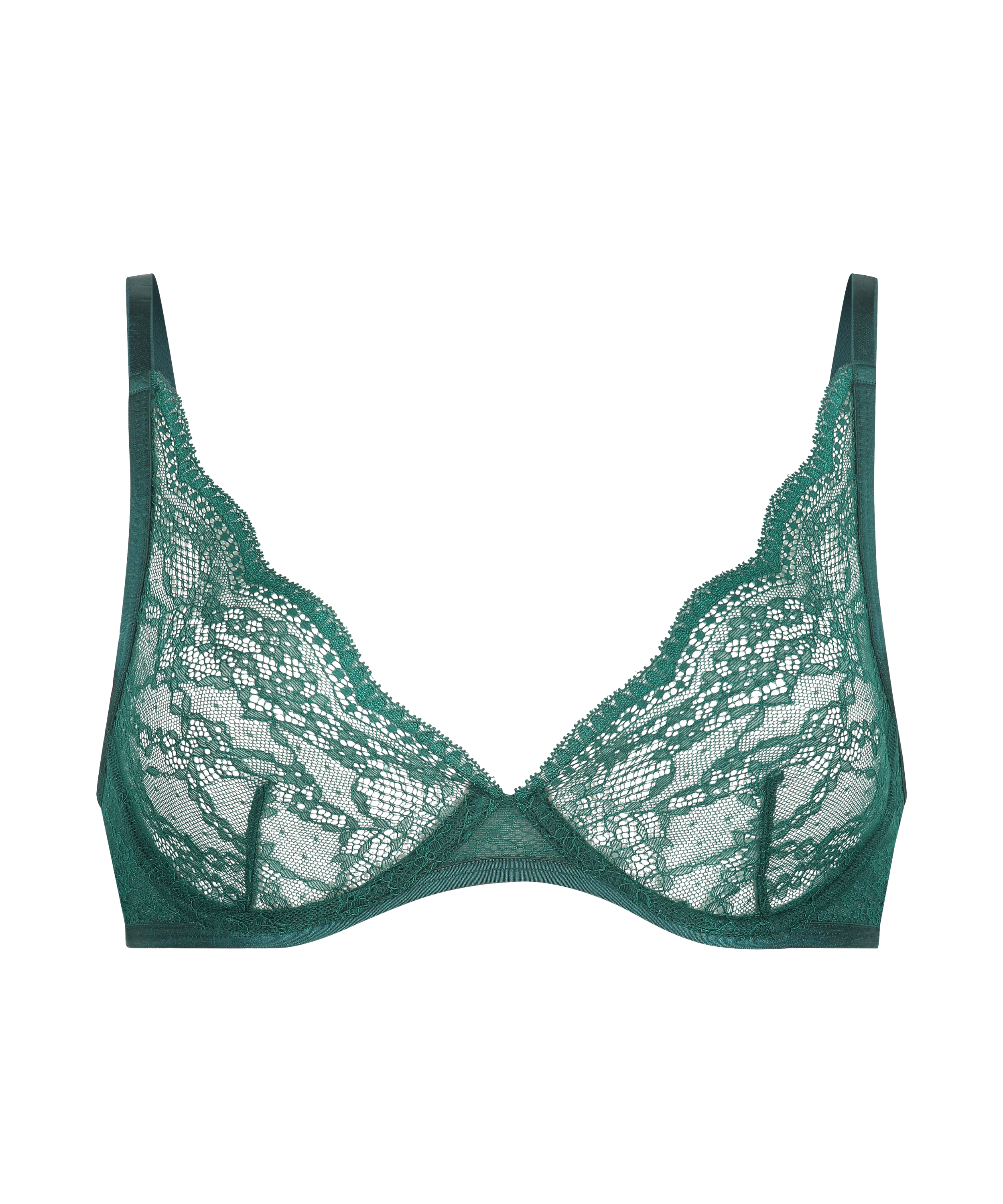 Isabelle Non-Padded Underwired Bra, Green, main
