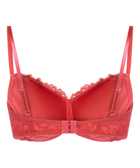 Marine Padded Underwired Bra, Red
