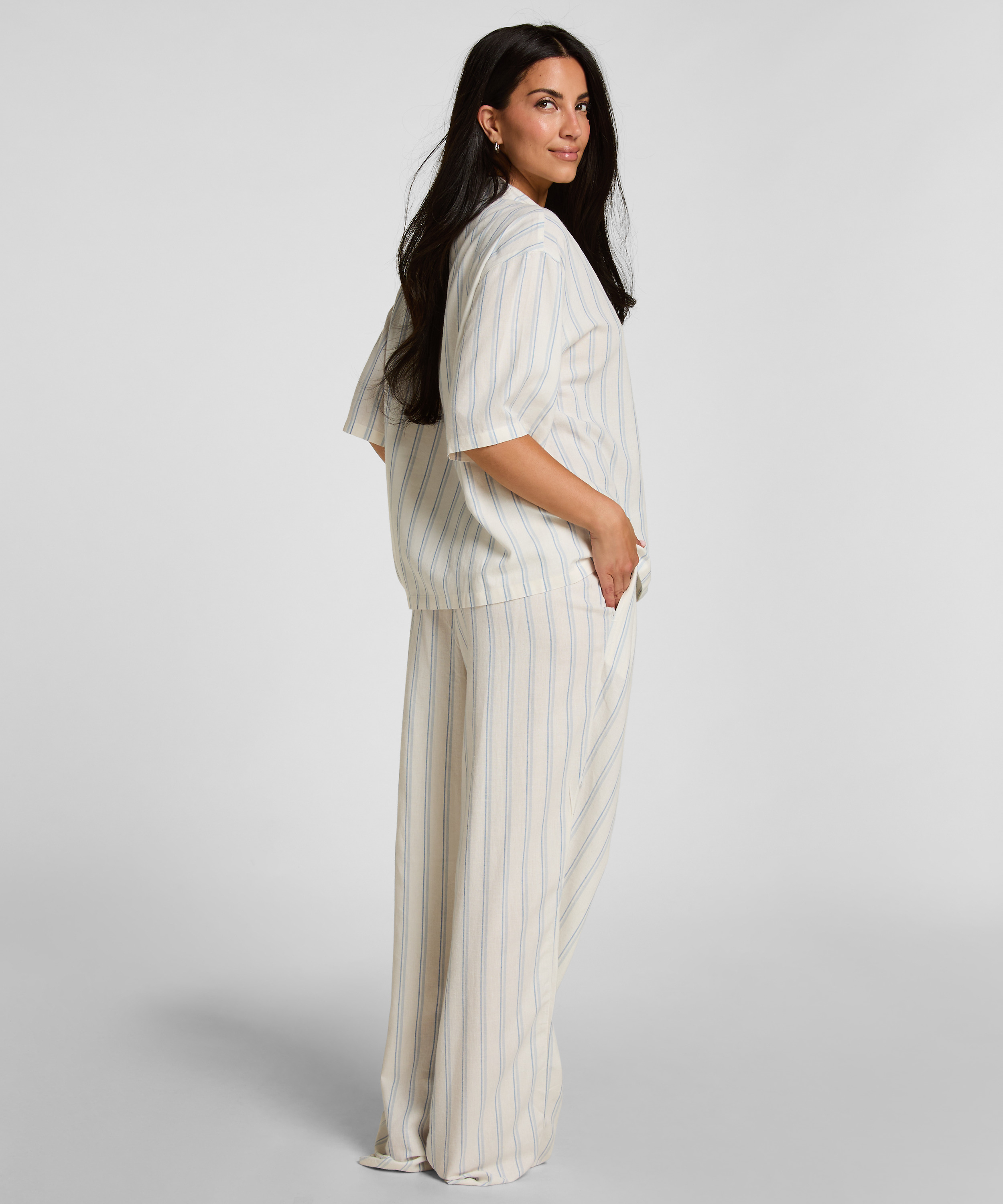 Pant Linen, White, main