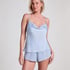 Cami Satin Minimal, Blue