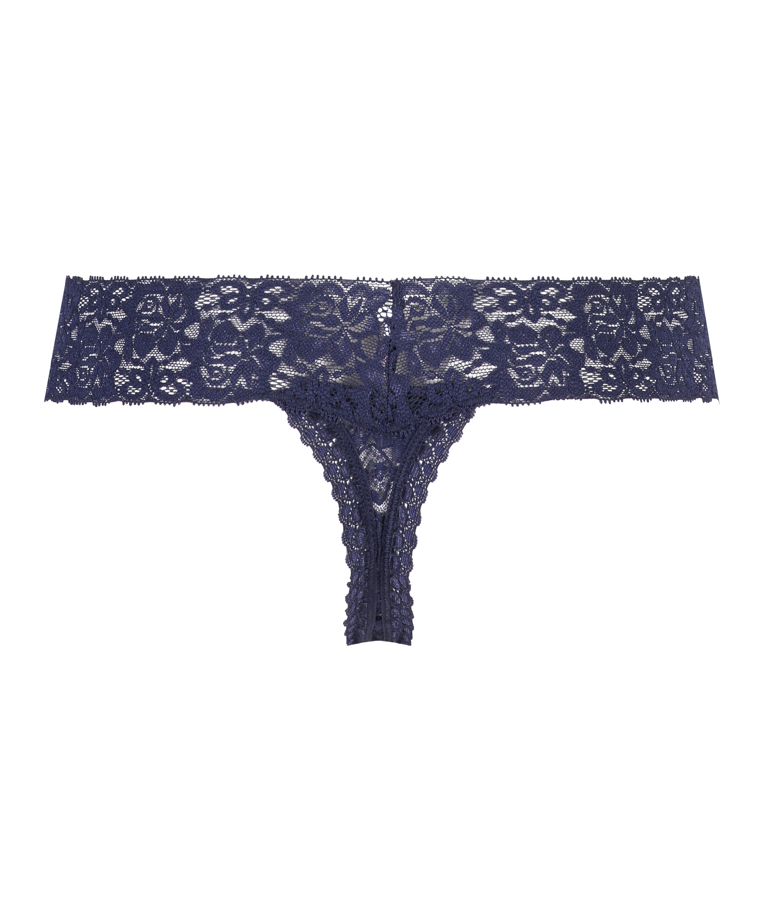 Floral Lace Thong, Blue, main
