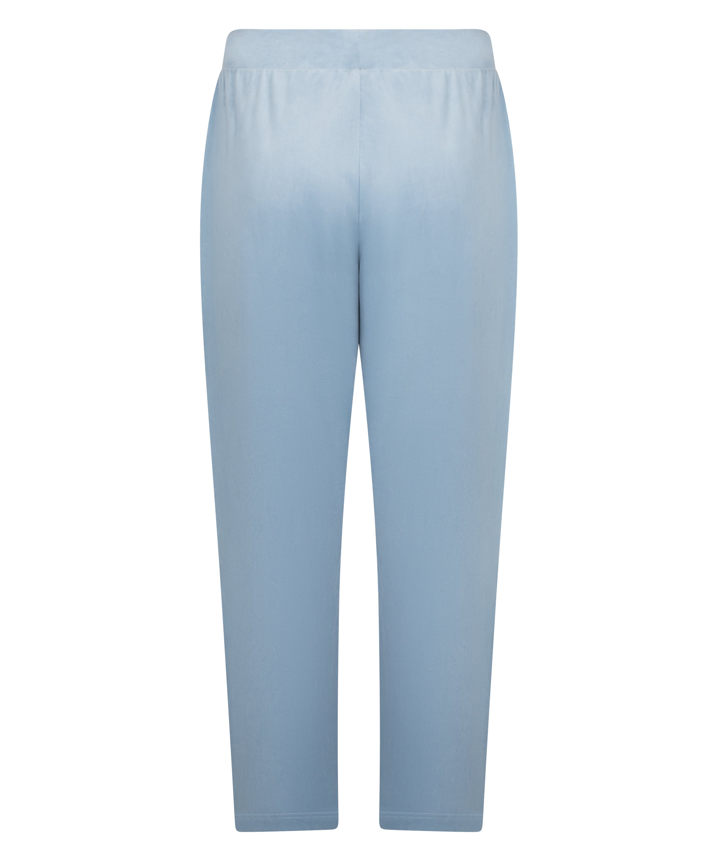 Petite Velours Pyjama Bottoms, Blue, main