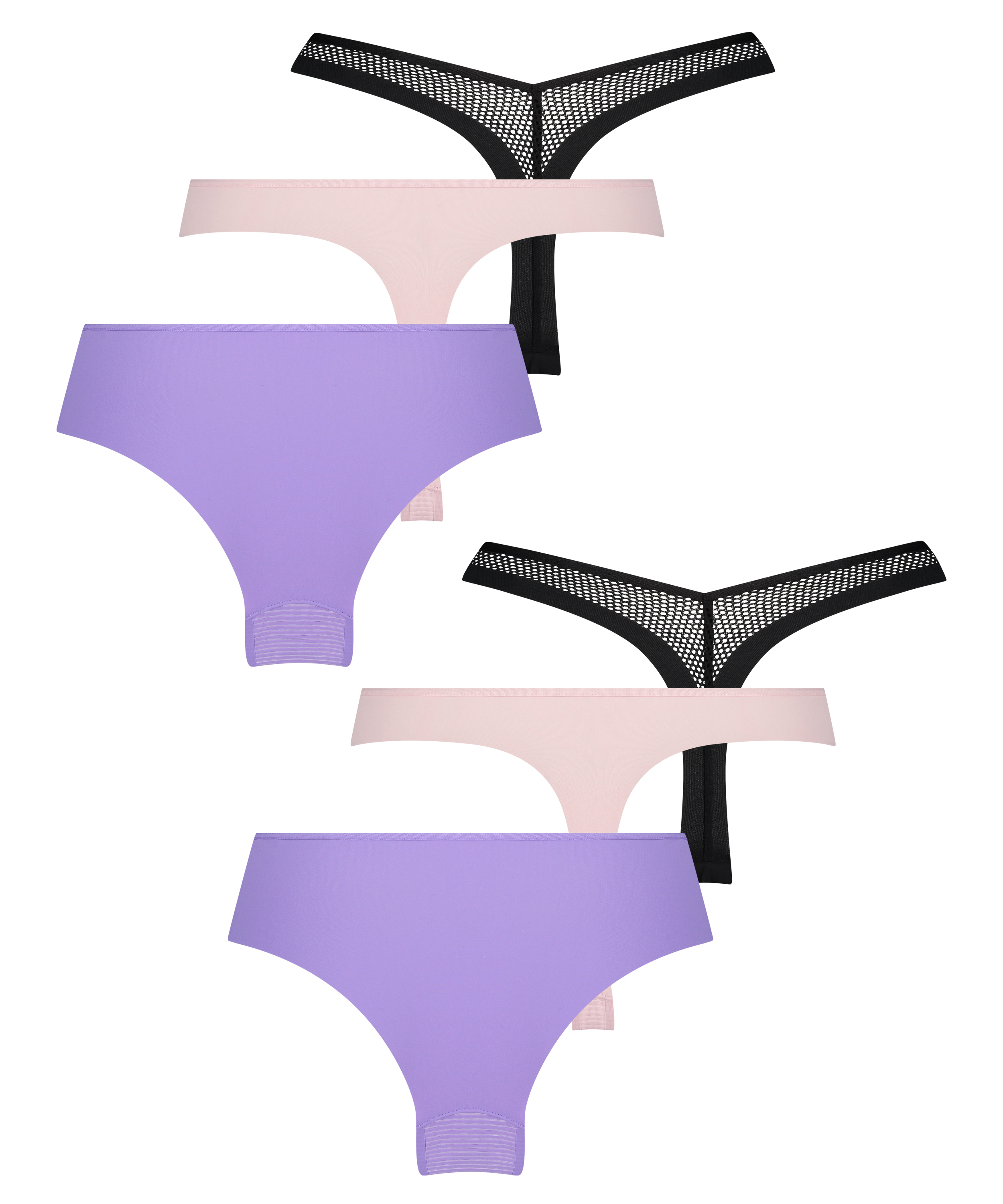 6-Pack Invisible Brazilian, Purple, main