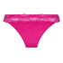 Lace & Shine Thong, Pink