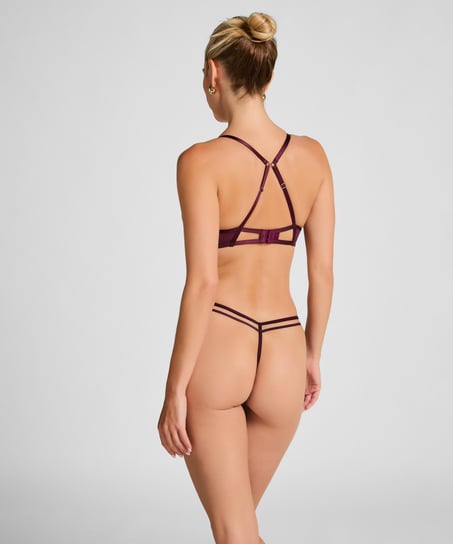 Cinnamon Non-Padded Underwired Bra, Red